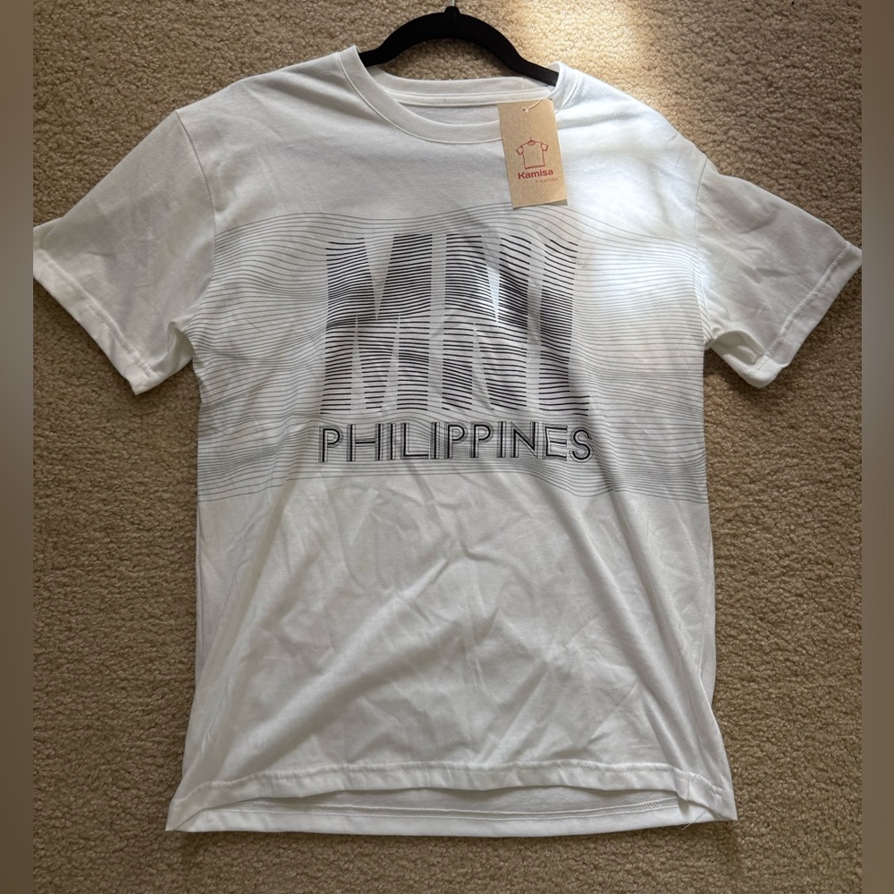 White Tee with Minimalist Logo and Text